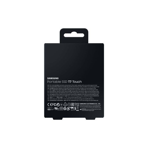Samsung MU-PC2T0K, T7 Touch, 2000 GB, USB Type-C, 3.2 Gen 2 (3.1 Gen 2), 1050 MB/s, Wachtwoordbeveiliging, Zwart (MU-PC2T0K/WW)