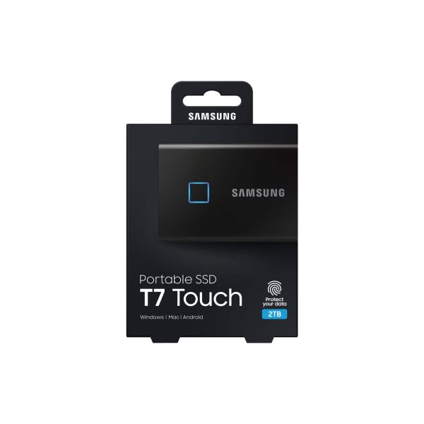 Samsung MU-PC2T0K, T7 Touch, 2000 GB, USB Type-C, 3.2 Gen 2 (3.1 Gen 2), 1050 MB/s, Wachtwoordbeveiliging, Zwart (MU-PC2T0K/WW)