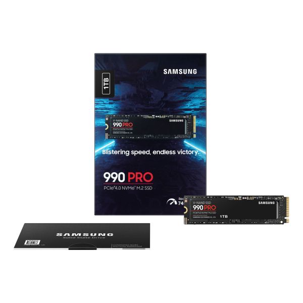 Samsung 990 PRO 1 TB M.2 PCI Express 4.0 NVMe V-NAND MLC (MZ-V9P1T0BW)