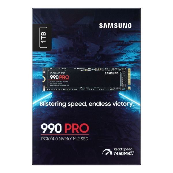 Samsung 990 PRO 1 TB M.2 PCI Express 4.0 NVMe V-NAND MLC (MZ-V9P1T0BW)