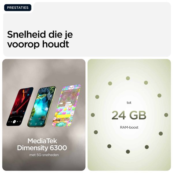 Motorola moto g67 17,3 cm (6.8") Hybride Dual SIM Android 16.0 5G USB Type-C 4 GB 256 GB 5200 mAh Groen (PBAU0017NL) Motorola moto g67 17,3 cm (6.8") Hybride Dual SIM Android 16.0 5G USB Type-C 4 GB 256 GB 5200 mAh Groen (PBAU0017NL)