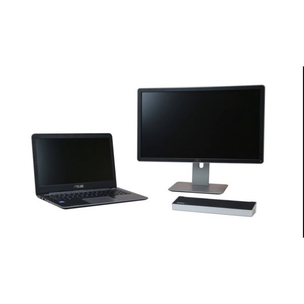 StarTech.com Triple Monitor USB 3.0 Docking Station met 2x 4K DisplayPort & HDMI - 5 Port USB-A Hub (1x Fast-Charge), 3.5mm Audio, GbE - USB Type A Universeel Laptop Dock voor MacOS / Windows (USB3DOCKH2DP) StarTech.com Triple Monitor USB 3.0 Docking Station met 2x 4K DisplayPort & HDMI - 5 Port USB-A Hub (1x Fast-Charge), 3.5mm Audio, GbE - USB Type A Universeel Laptop Dock voor MacOS / Windows (USB3DOCKH2DP)
