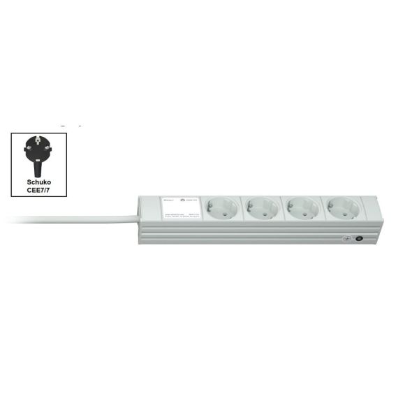 Vertiv Knürr DI-STRIP PDU, basic, 0U/1U, ingang Schuko 230 V 16 A, uitgangen (4) Schuko (033000046)
