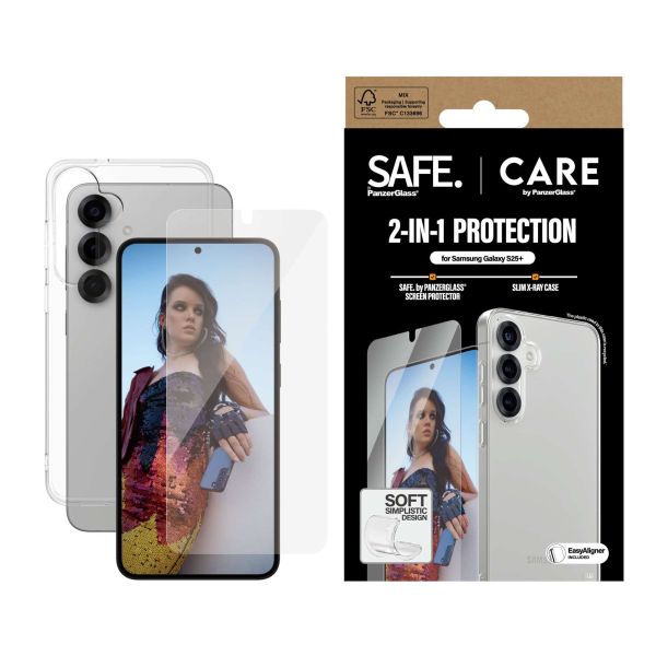 PanzerGlass CARE™ by ® 2-in-1 Bundle Samsung Galaxy S25+ Doorzichtige schermbeschermer 1 stuk(s) (CRRCANUG37942)
