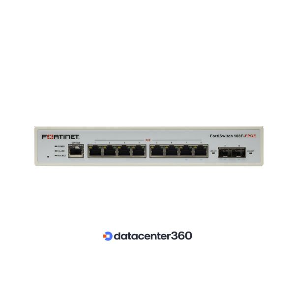 Fortinet FortiSwitch-108F-POE met 1 Jaar FortiCare Elite Support (FC-10-F108P-284-02-12)