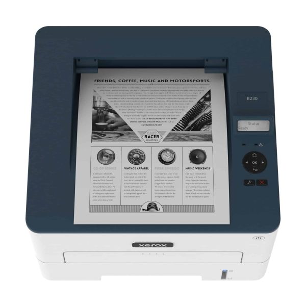 Xerox B230 A4 34 ppm draadloze dubbelzijdige printer PS3 PCL5e/6 2 laden totaal 251 vel (B230V_DNI)