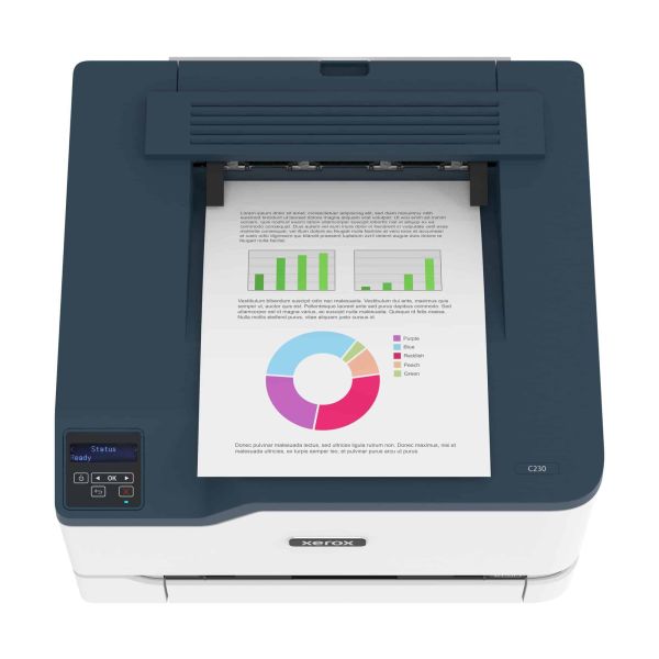 Xerox C230 A4 22 ppm draadloze dubbelzijdige printer PS3 PCL5e6/6 2 laden totaal 251 vel (C230V_DNI)