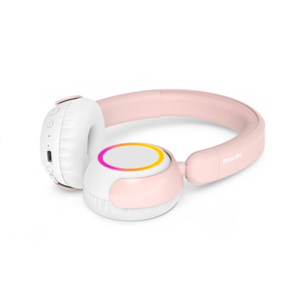 Philips TAK4200 Headset Bedraad en draadloos Hoofdband Oproepen/muziek Bluetooth Roze, Wit (TAK4200PK/00)