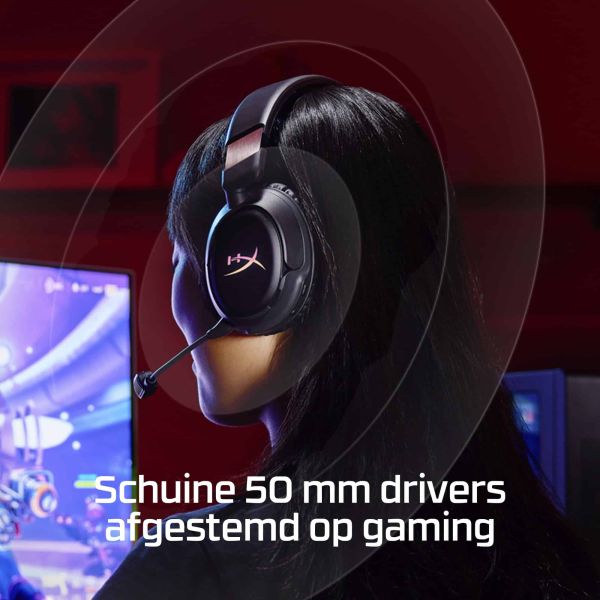 HyperX Cloud Flight 2 - Wireless Gaming Headset (zwart) (B5VC4AA) HyperX Cloud Flight 2 - Wireless Gaming Headset (zwart)