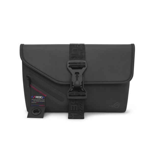 ASUS ROG SLASH Sling Bag 2.0 Polyester, Polyurethaan (PU), Thermoplastic polyurethaan (TPU) Zwart, Blauw, Roze Unisex Schoudertas (90XB08R0-BME000)