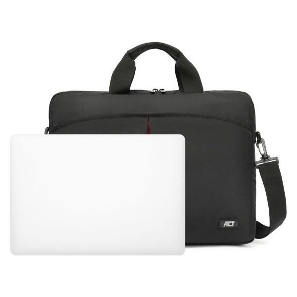 ACT City schoudertas voor laptops tot 16,1”, gemaakt van gerecyclede plastic flessen (AC8505)