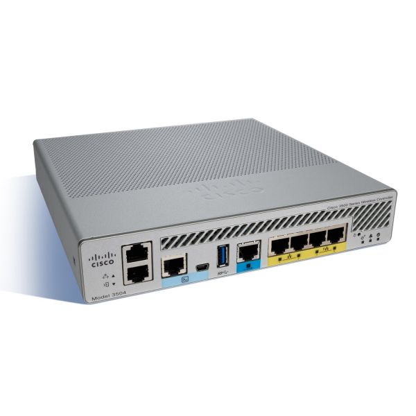 Cisco 3504 Wireless LAN Controller, 150 AP, 4 Gbps (AIR-CT3504-K9-RF)