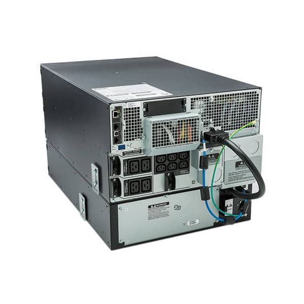 APC Smart-UPS On-Line SRT8KRMXLI - 8kW/VA, 6x C13 + 4x C19 + hardwire 1 fase uitgang, rackmountable, Embedded NMC (SRT8KRMXLI)