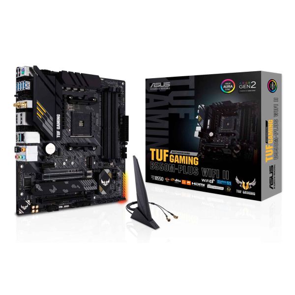 ASUS TUF GAMING B550M-PLUS WIFI II AMD B550 Socket AM4 micro ATX (90MB19Y0-M0EAY0)