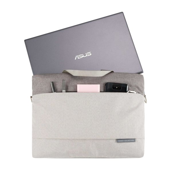ASUS EOS 2 Carry Bag 39,6 cm (15.6") Opbergmap/sleeve Grijs (90XB01DN-BBA010)