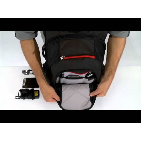 Case Logic Sporty DLBP-116 Black 40,6 cm (16") Rugzakhouder Zwart (3201268)