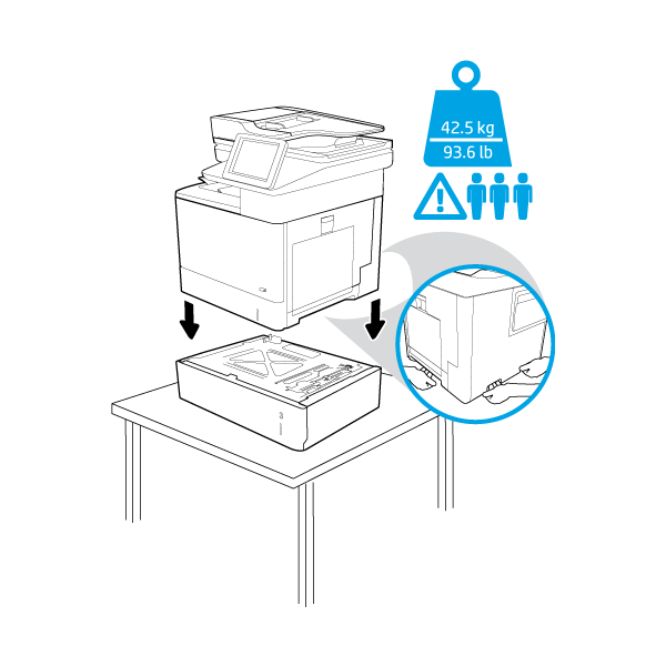 HP 550-vel papierinvoertray 3 voor LaserJet-printers (A006143)