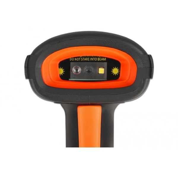 DeLOCK 90556 barcode-lezer Draagbare streepjescodelezer 1D/2D CMOS Zwart, Oranje (90556)