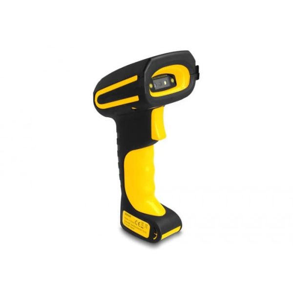 DeLOCK 90586 barcode-lezer Draagbare streepjescodelezer 1D/2D CMOS Zwart, Geel (90586)