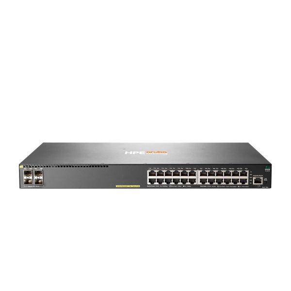 HPE Aruba Networking 2930F Switch, 24 poorten Gigabit PoE+, 4x SFP+, TAA-compliant (JL263A#ABB)