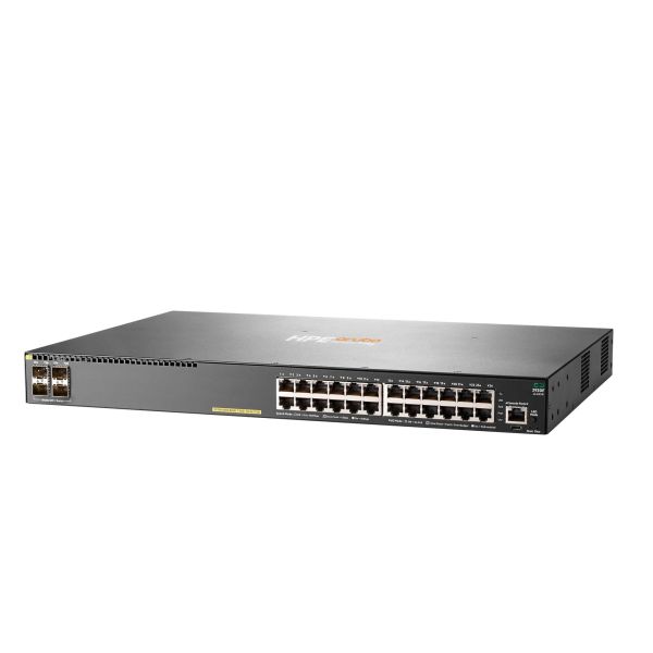 HPE Aruba Networking 2930F Switch, 24 poorten Gigabit PoE+, 4x SFP+, TAA-compliant (JL263A#ABB)