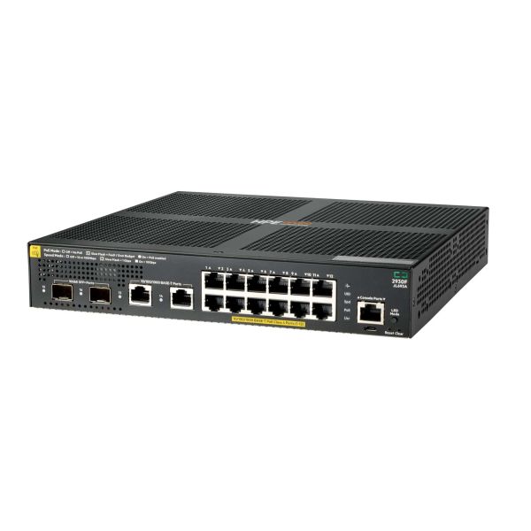 HPE Aruba Networking 2930F Switch, 12 PoE+ poorten, 2x SFP+ 1/10GbE, 2x 1GbE (JL693A#ABB)