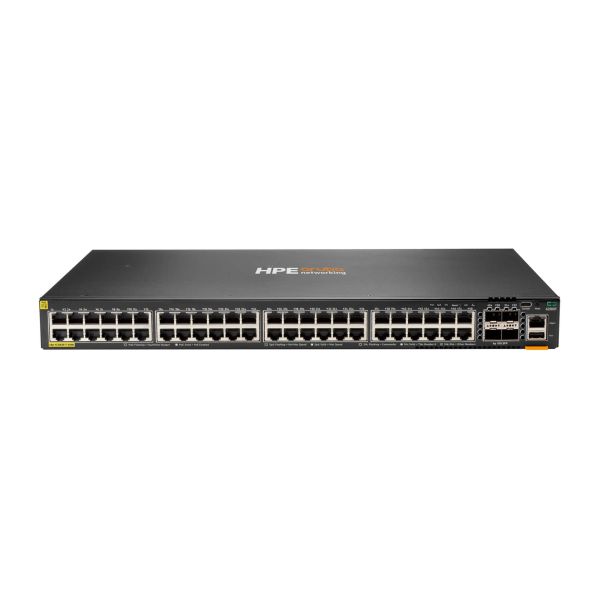 HPE Aruba Networking CX 6200F L3-switch, 48 poorten Gigabit Class 4 PoE, 4x SFP, 370W (S0M84A#ABB)