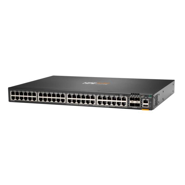 HPE Aruba Networking CX 6200F 48G 4SFP+ switch, 48x Gigabit, 4x SFP+, non-PoE (JL726A-RFB)