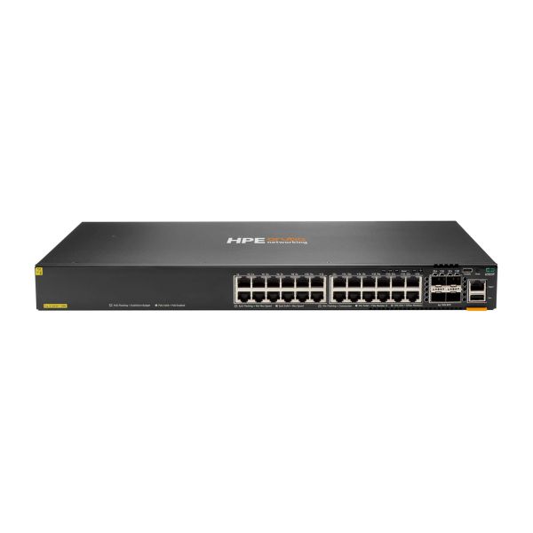 HPE Aruba Networking CX 6200F, 24-poorts Gigabit-switch met 4x SFP, Layer 3, non-PoE (S0M81A#ABB)