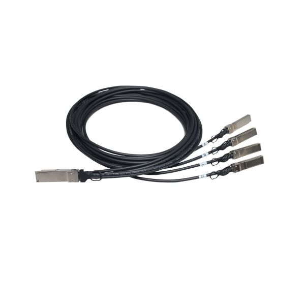 HPE FlexNetwork X240 40G QSFP+ naar 4x 10G SFP+ DAC-splitterkabel, 5 meter koper (JG331A)