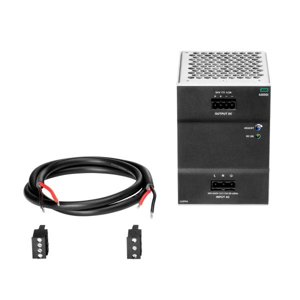 HPE Aruba Networking 4000i PoE-voeding, 54 V DC, 240 W, 100-240 V AC, DIN-rail (JL819A)