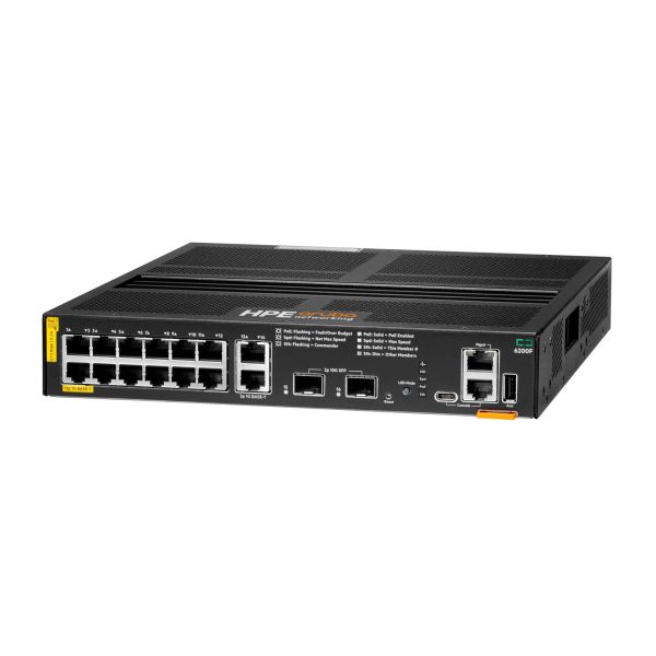 HPE Aruba Networking CX 6200F L3-switch, 12 poorten Class 4 PoE, 2x 1G en 2x SFP+, 139W PoE (R8Q72A#ABB)