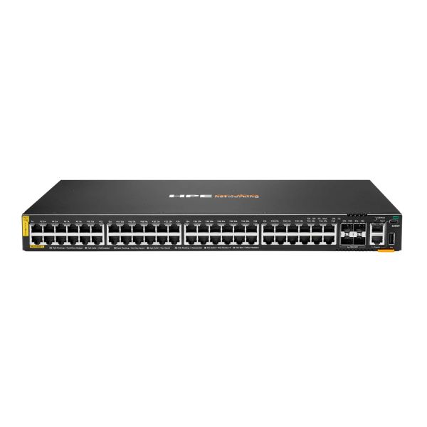 HPE Aruba Networking CX 6200F Layer 3 switch, 48x Gigabit Class 4 PoE, 4x SFP+, 370W (JL727B#ABB)