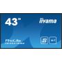 iiyama PROLITE LE4341S-B2 Digitale signage flatscreen 108 cm (42.5") LCD 350 cd/m² Full HD Zwart 18/7 (LE4341S-B2) thumbnail