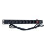 Gembird EG-PDU-014 Rack PDU 1U 16A 8x Schuko met 3m Kabel (EG-PDU-014) thumbnail