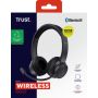 Trust Ayda Draadloze Headset - Bluetooth headset – USB-C aansluiting – Zwart (25463) thumbnail
