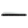 QNAP TS-464eU NAS Rack (1U) Intel® Celeron® N5095 8 GB DDR4 0 TB QNAP Turbo System Aluminium, Zwart (TS-464EU-8G) thumbnail