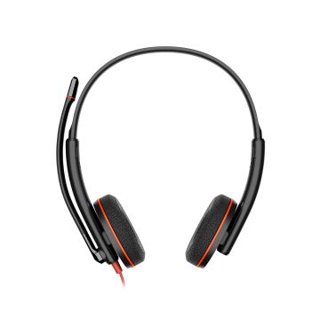 HP Poly Blackwire 3220 zwarte stereo USB-C-headset + USB-C/A-adapter (bulk) (8X2J9A6) thumbnail