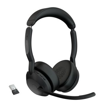 Jabra Evolve2 55 Headset Draadloos Hoofdband Kantoor/callcenter USB Type-C Bluetooth Oplaadhouder (25599-989-999) thumbnail