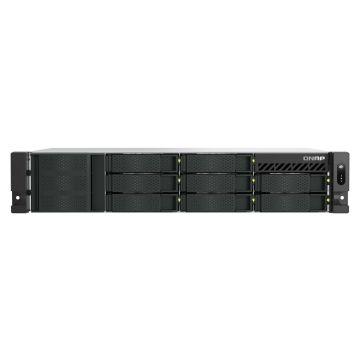 QNAP TS-855EU-RP NAS Rack (2U) Intel Atom® C5125 8 GB DDR4 0 TB QuTS hero Zwart