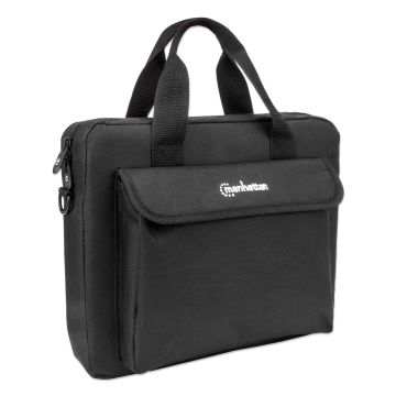 Intellinet Manhattan London Laptop Bag 12.5, Top Loader, Black, LOW COST, Accessories Pocket, Shoulder Strap (removable), Notebo (439862) thumbnail