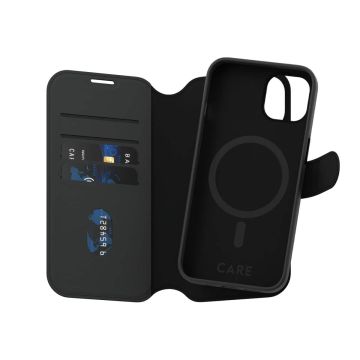 PanzerGlass CARE™ by ® Tango 2-in-1 Wallet Case w. MagSafe iPhone 14 | 13 mobiele telefoon behuizingen Hoes Zwart (1160) thumbnail