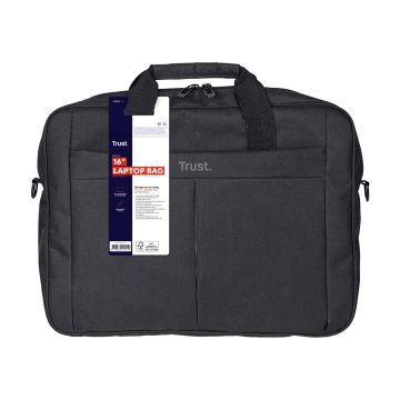 Trust Primo | Laptop Schoudertas | 16 inch | Zwart (21551) thumbnail