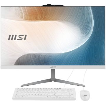 MSI Modern AM242 1M-1220EU Intel Core 5 120U 60,5 cm (23.8") 1920 x 1080 Pixels Alles-in-één-pc 8 GB DDR5-SDRAM 512 GB SSD Windows 11 Pro Wi-Fi 6E (802.11ax) Wit (MODERN AM242 1M-1220EU) thumbnail