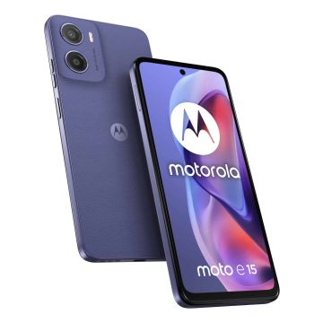 Motorola moto e15 16,9 cm (6.67") Dual SIM Android 14 Go edition 4G USB Type-C 2 GB 64 GB 5200 mAh Lavendel (PB6S0002SE) thumbnail