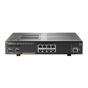 HPE Aruba Networking 2930F switch, 8x 1GbE PoE+, 2x SFP+ 10GbE-uplink