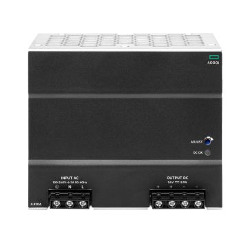 HPE Aruba Networking 4000i PoE-voeding, 54 VDC, 480 W, 100-240 VAC, DIN-rail