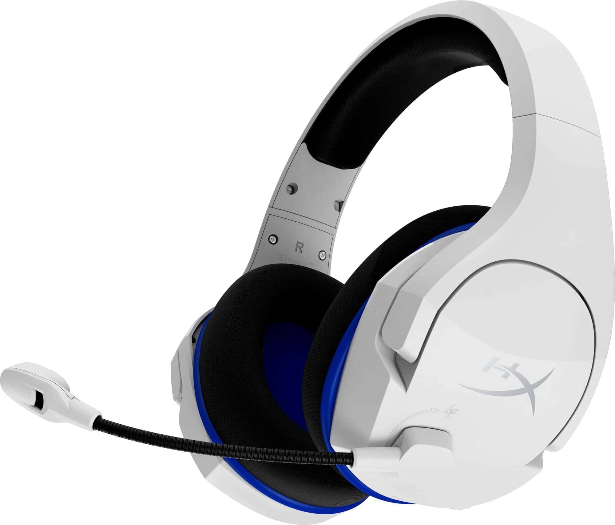 HyperX Cloud Stinger Core - draadloze gamingheadset (wit-blauw) - PS5-PS4