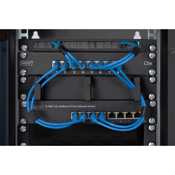 Digitus DN-10-09U-B rack 9U Wandrek Zwart (DN-10-09U-B)