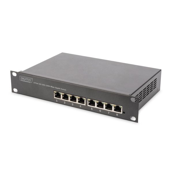 Digitus DN-10-SET-1-B rack 6U Vrijstaande rek Zwart (DN-10-SET-1-B)